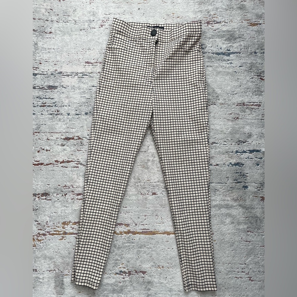 Zara Black and Cream Plaid Apparel